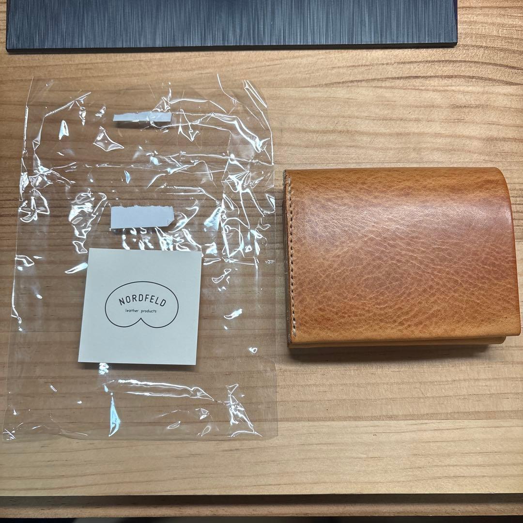 NORDFELD ノルドフェルド 二つ折り財布 キャメル