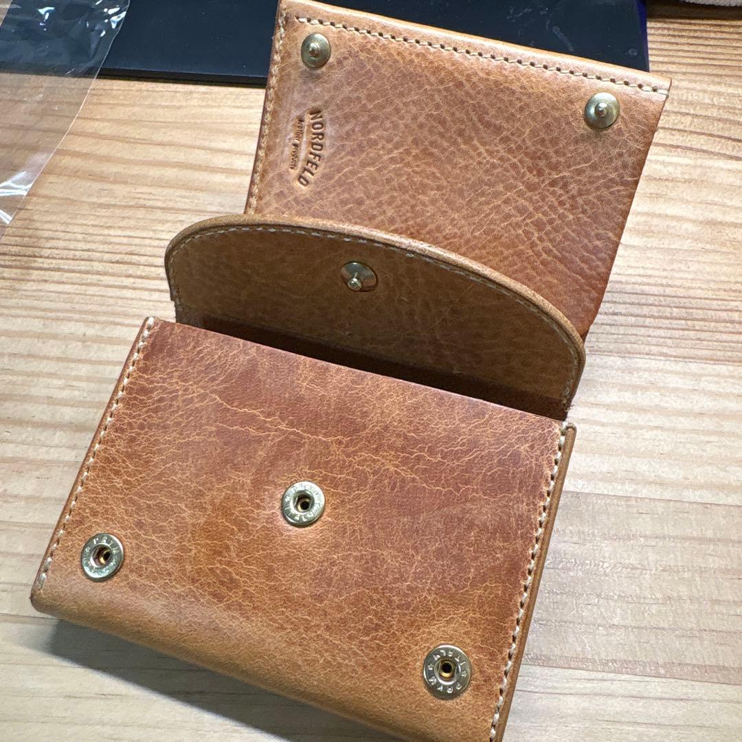 NORDFELD ノルドフェルド 二つ折り財布 キャメル
