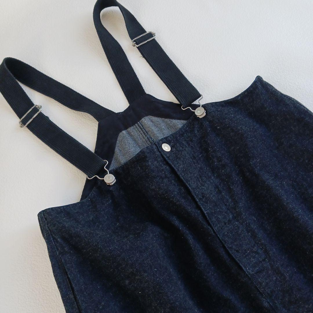 ネストローブ　upcyclelino　デニムジャンパースカート　デッキスカート