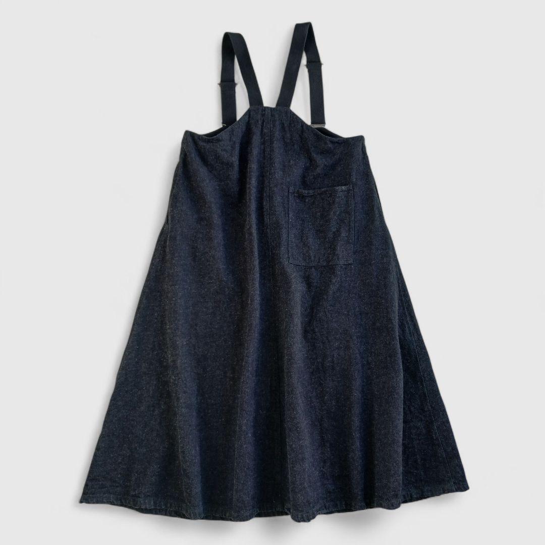 ネストローブ　upcyclelino　デニムジャンパースカート　デッキスカート