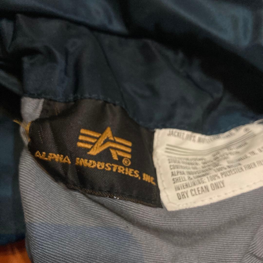 ALPHA アルファ MA-1 フライトジャケット ネイビー
