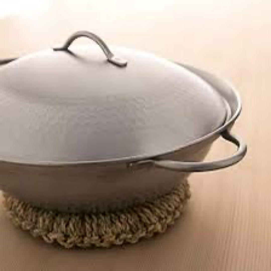 肴七味 日本製　ステンレス　卓上鍋　24cm 新潟県燕市　ミトン付き