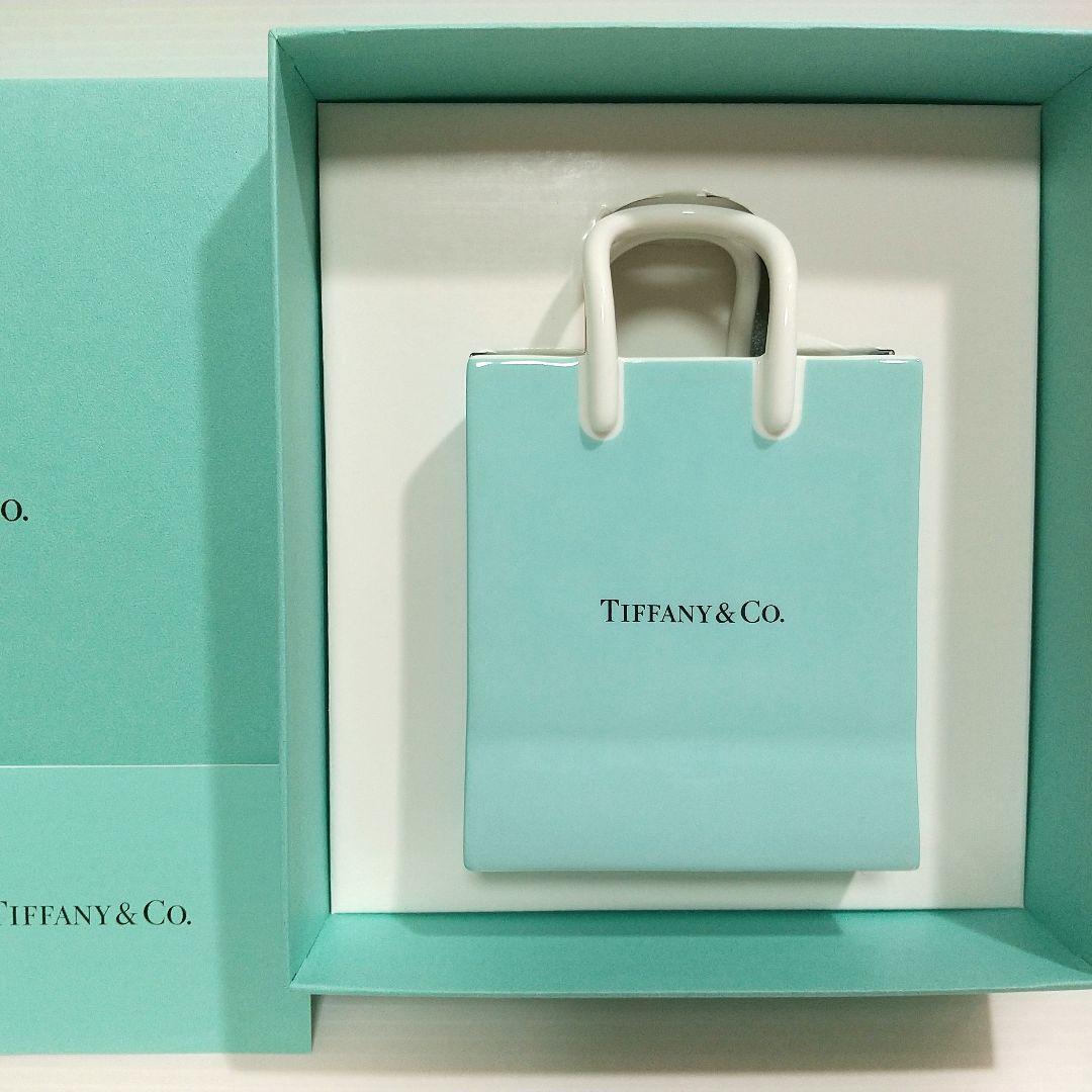 ティファニー ショッピングバッグ 陶器 置物 ショッパー 小物入れ