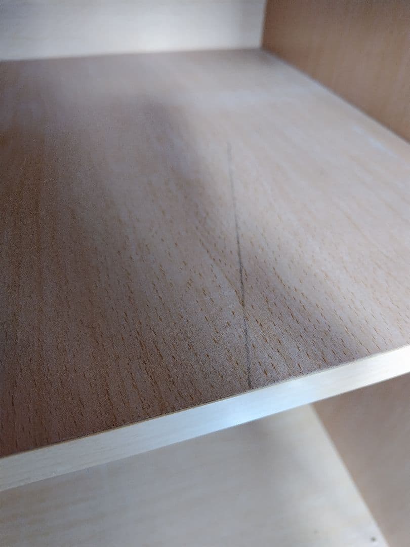 ベルメゾン　木製オープンシェルフ　棚板・引き出し付き