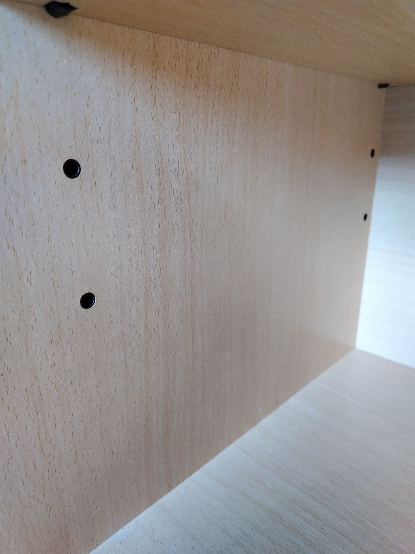 ベルメゾン　木製オープンシェルフ　棚板・引き出し付き