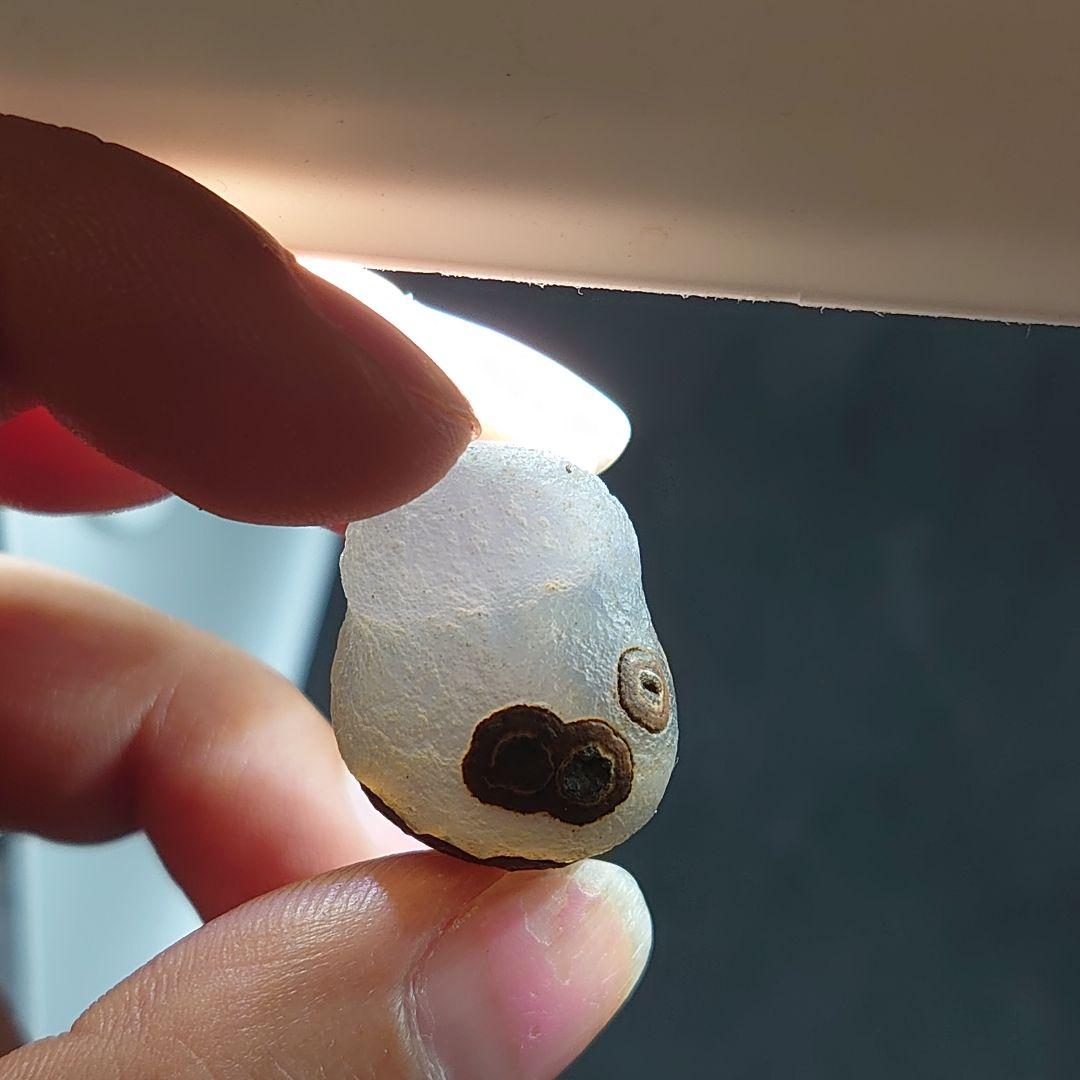 アラシャンゴビ瑪瑙 原石 金辺眼石 半透明 紫 置物 ゴビ瑪瑙 ゴビ石