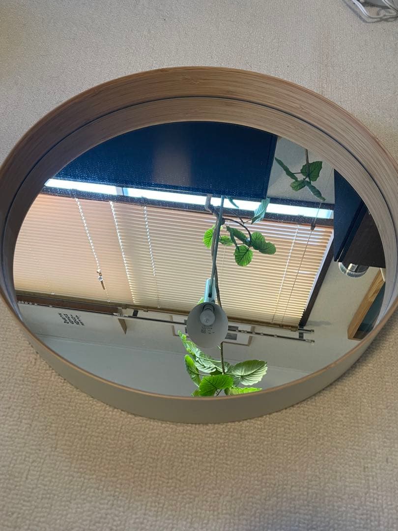 【美品】TEORI テオリ ウォールミラー ZERO壁掛けミラー M 乳白