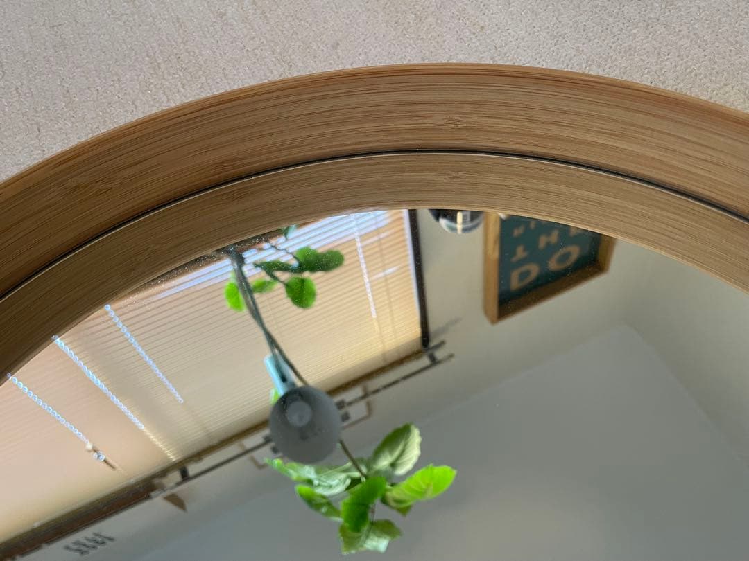 【美品】TEORI テオリ ウォールミラー ZERO壁掛けミラー M 乳白