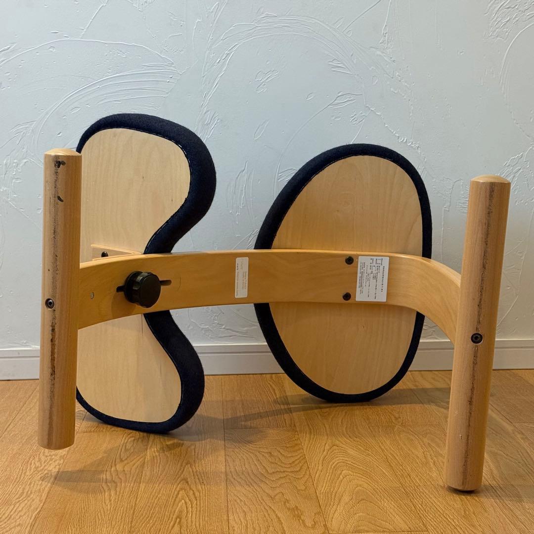 北欧RYBO バランスイージー 姿勢矯正チェア カバー（黒）付き！ネイビー