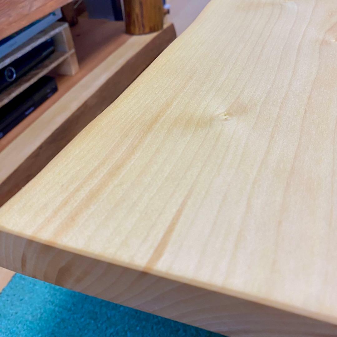 天然木　イチョウ　銀杏　一枚板 テーブル　無垢　102