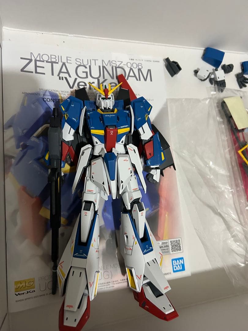 組み立て済み MG Ζガンダムver.ka MG ZZガンダムver.ka