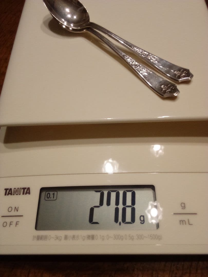 イギリス シルバーティースプーン ２本組 １９３２年