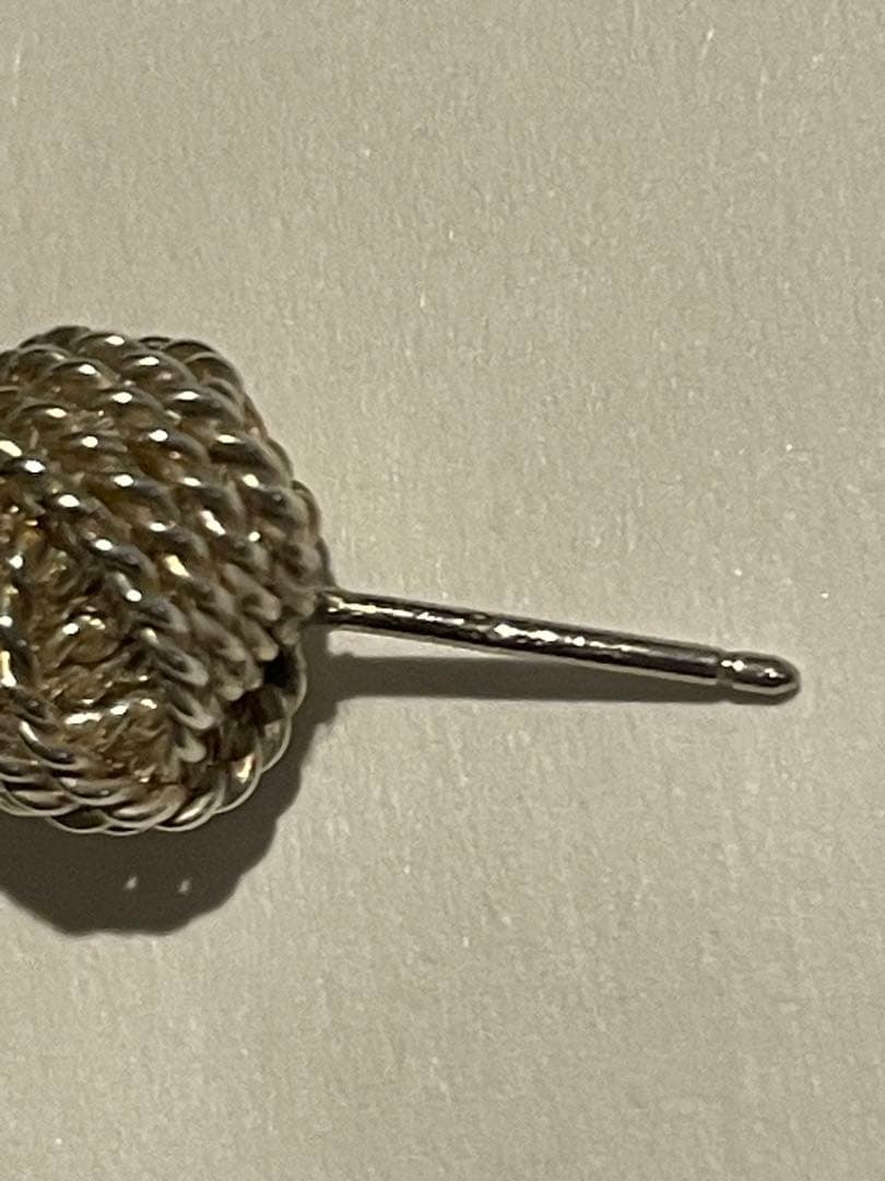 ティファニー　サマセット　ツイストノット　メッシュ　ピアス