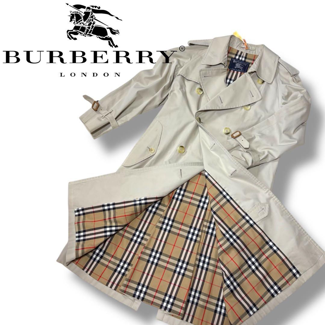 【Burberry】バーバリー ノバチェック トレンチ コート クリーニング済
