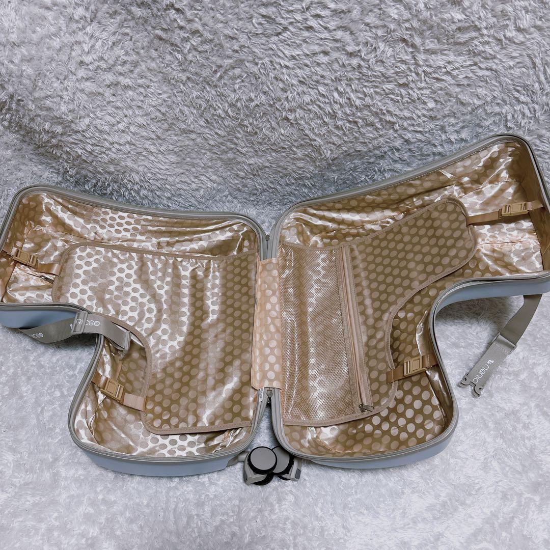 美品✨NORICCO ノリッコ　子供が乗れるキャリーケース　ライトブルー