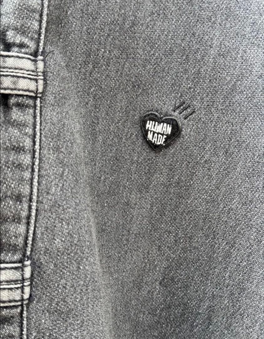 ヒューマンメイド スウェット チャイナ　デニムシャツ HUMAN MADE