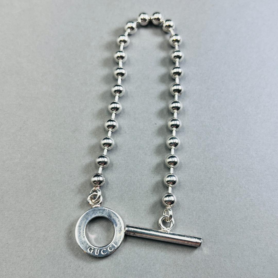 GUCCI グッチ ボールチェーン ブレスレット シルバー925