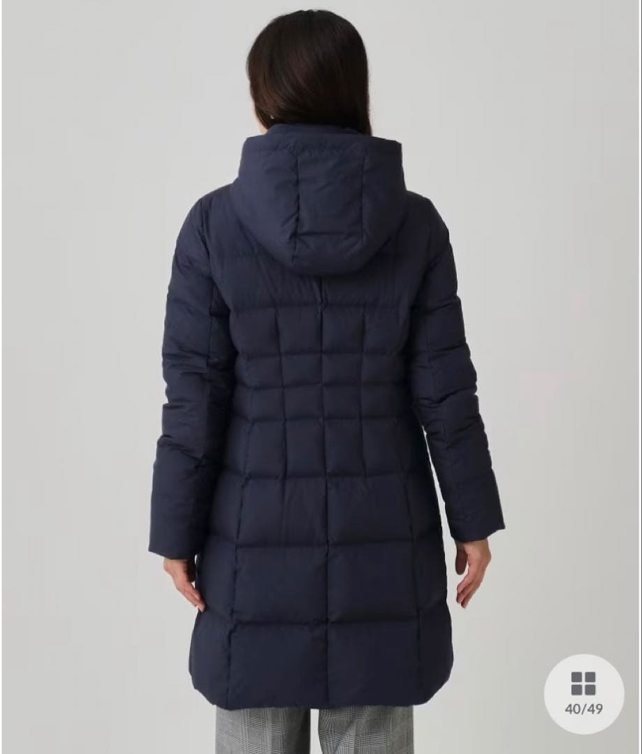 値下げ⭐︎美品⭐︎クードシャンス　ネイビー フランス産ホワイトダックダウンサイズ40