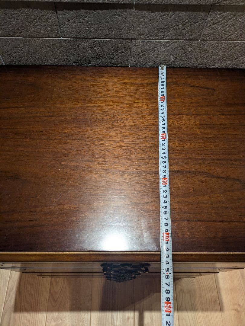 【カリモク】4段チェスト 木製 タンス 箪笥 クラシック アンティーク調