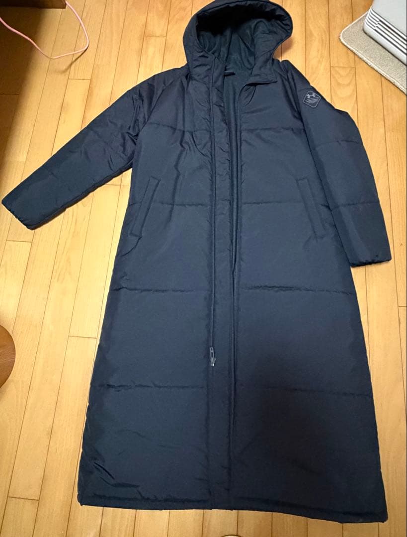 Under Armour フード付きロングコート M/M/M ネイビー