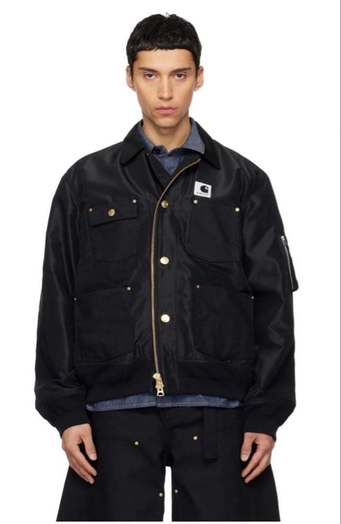 sacai Carhartt WIP Nylon Twill Blouson 黒