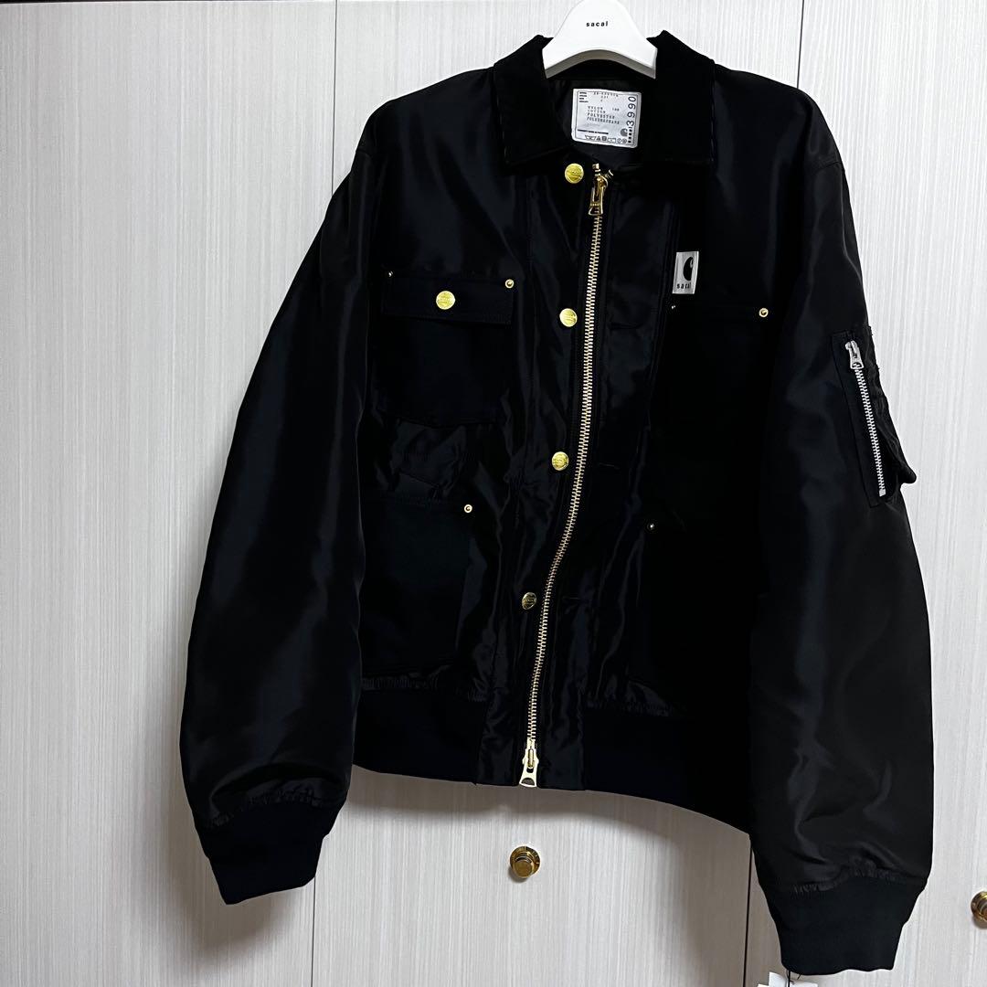 sacai Carhartt WIP Nylon Twill Blouson 黒