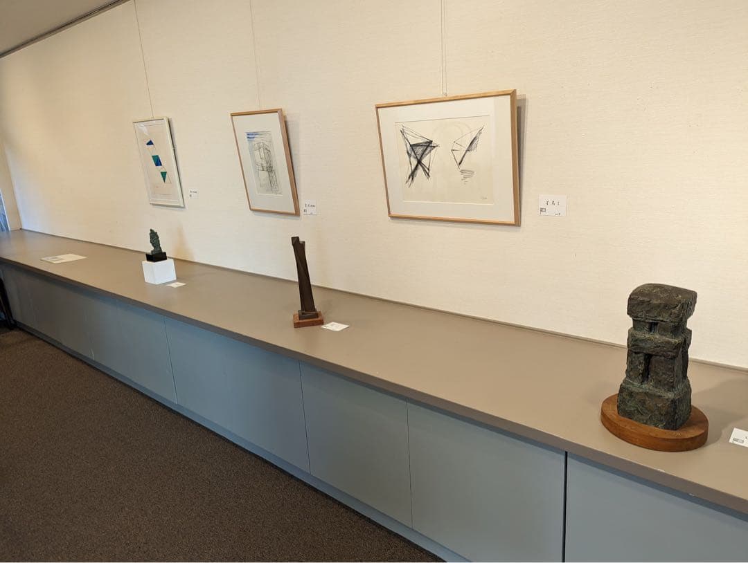 彫刻家「山崎寛作・不動明王」山崎寛彫刻素描展・不動尊ブロンズ像