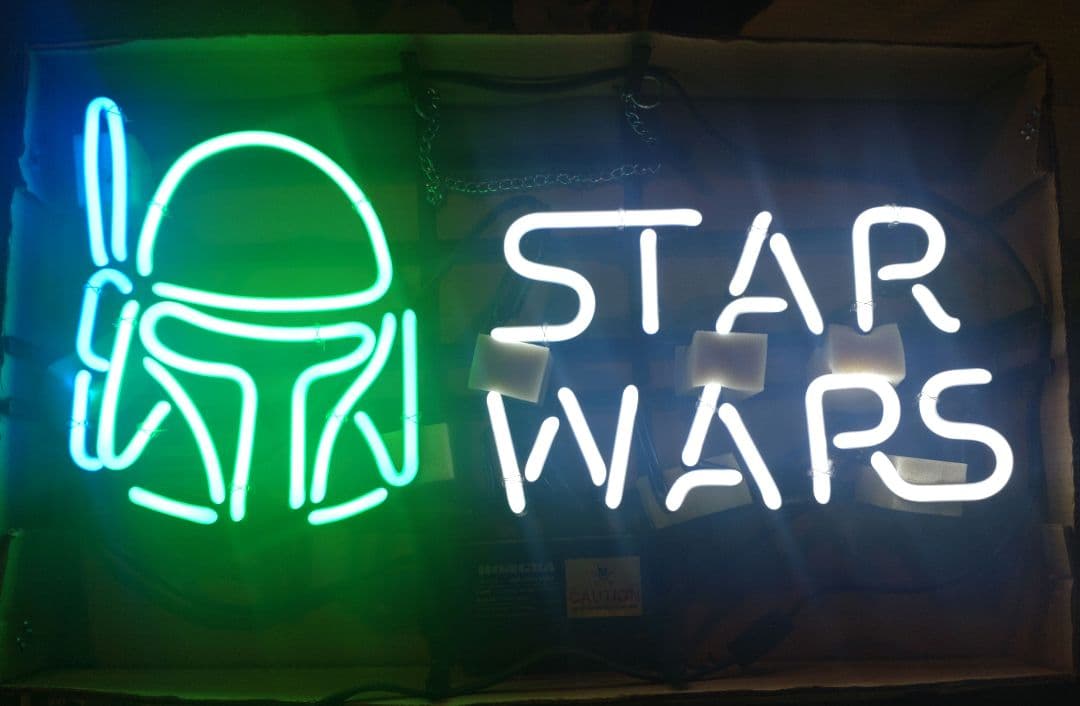 超激レア　スターウォーズ　ネオンサイン　当時物　ボバフェット