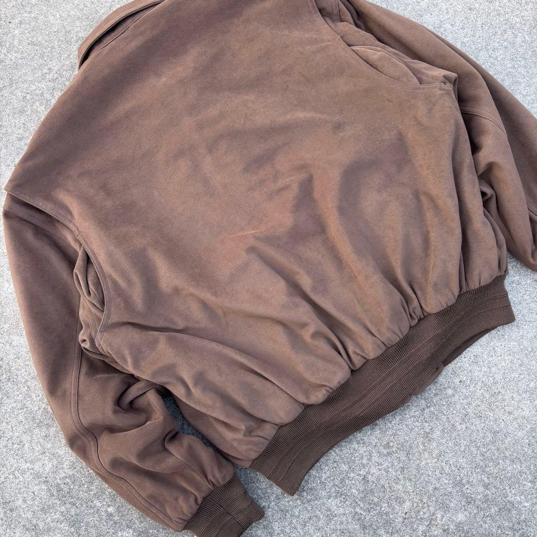 vintage スエード調 ブルゾン ブラウン 短丈 アメカジ　シティーボーイ