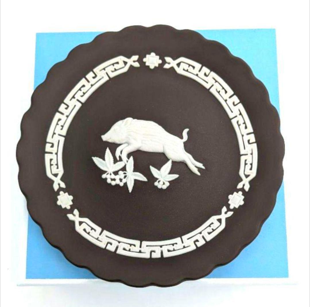 カサ　ウェッジウッド　干支トレイ 2018戌年+2019猪+2016猿