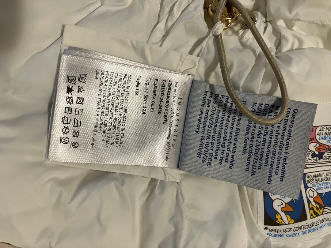 新品タグ付　Moncler モンクレール　ダウンベスト