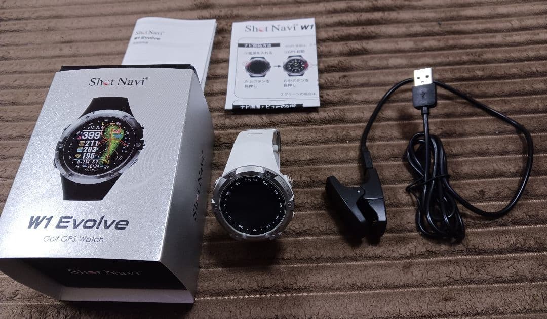 Shot Navi W1 Evolve ゴルフ GPS ウォッチ ホワイト