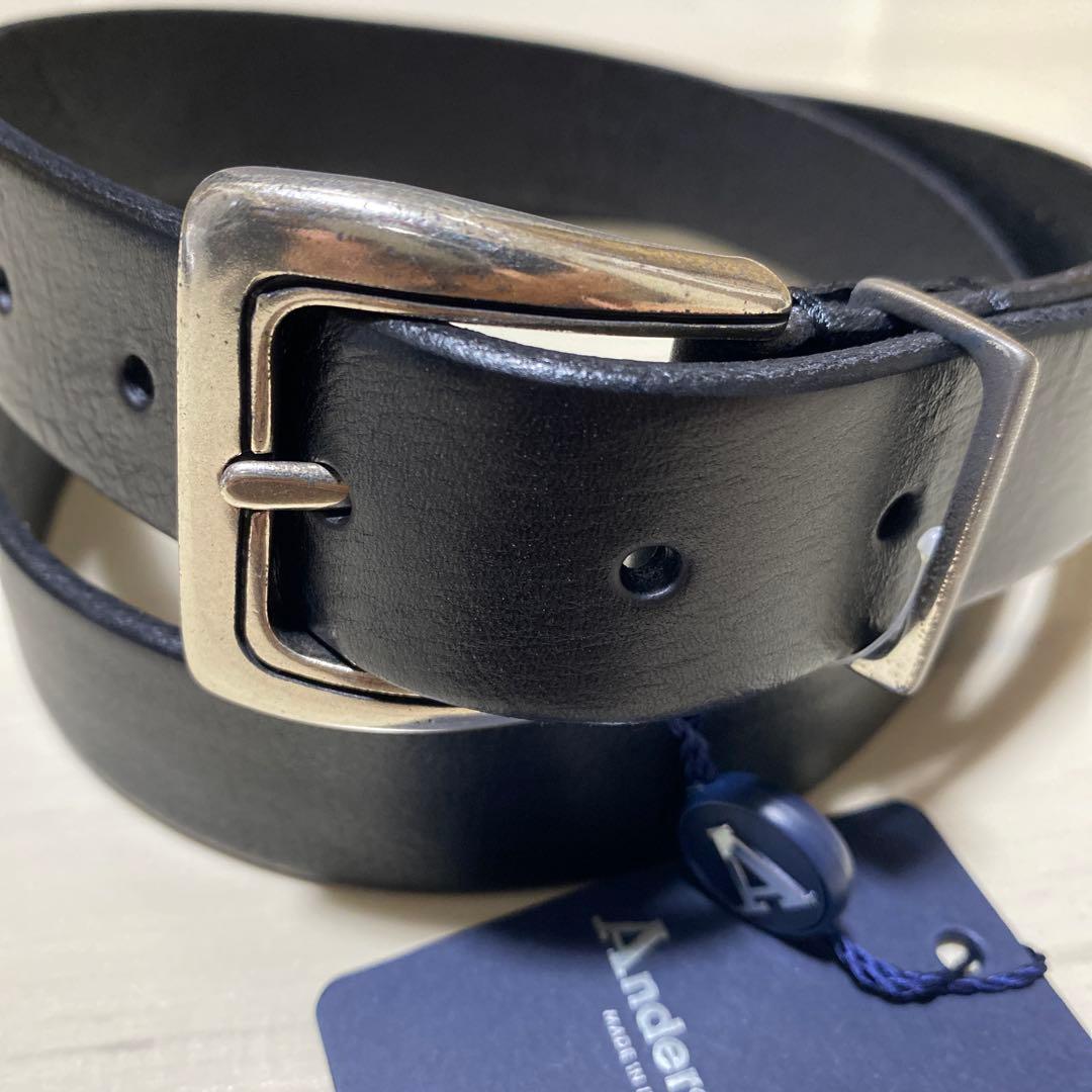 【Anderson's】プンターレ付 ウエスタン レザーベルト
