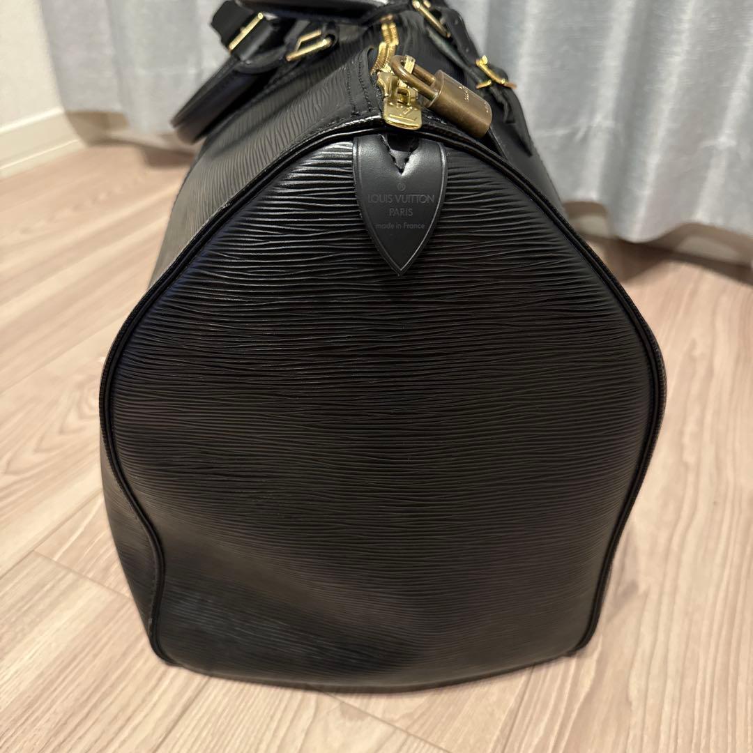 【美品】ルイヴィトン ボストンバッグ エピ キーポル50 ノワール ブラック
