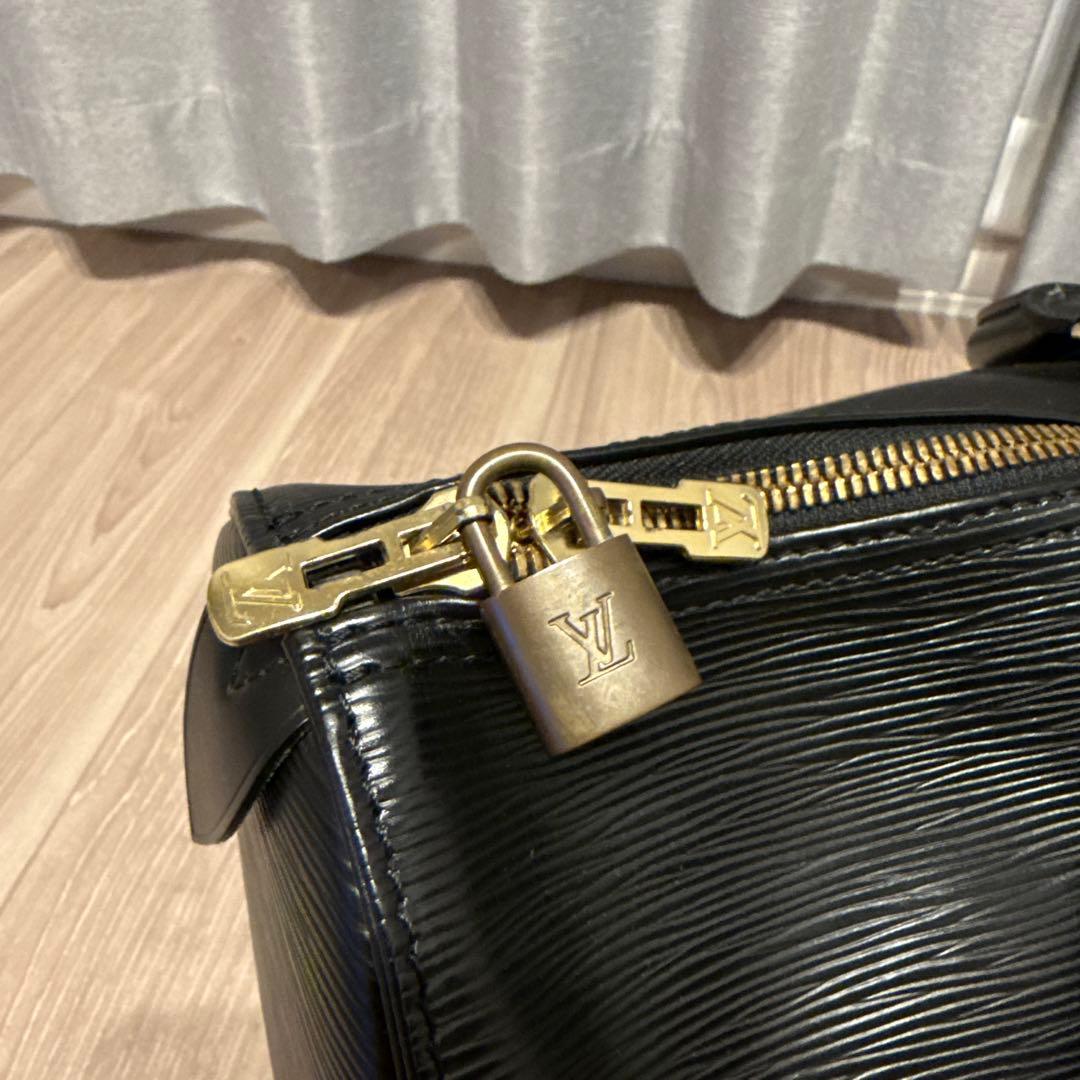 【美品】ルイヴィトン ボストンバッグ エピ キーポル50 ノワール ブラック