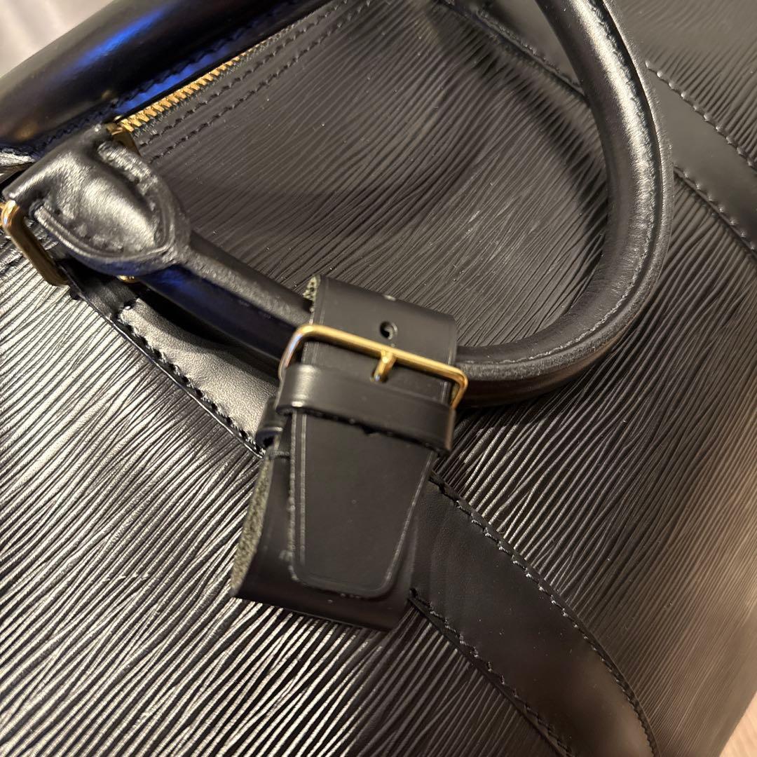 【美品】ルイヴィトン ボストンバッグ エピ キーポル50 ノワール ブラック