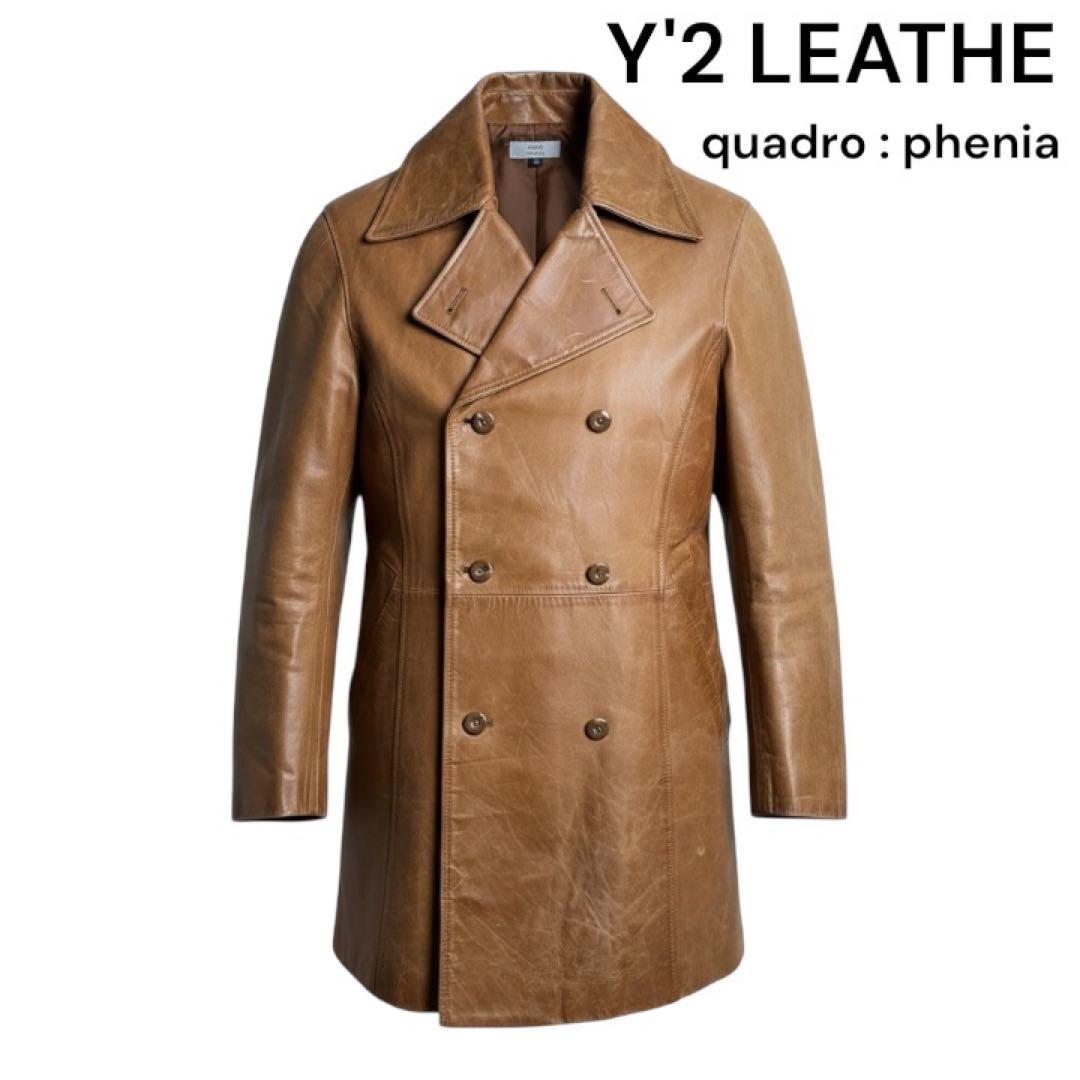 希少 Y'2 LEATHER製 馬革 ホースハイド コート 茶 M相当 日本製