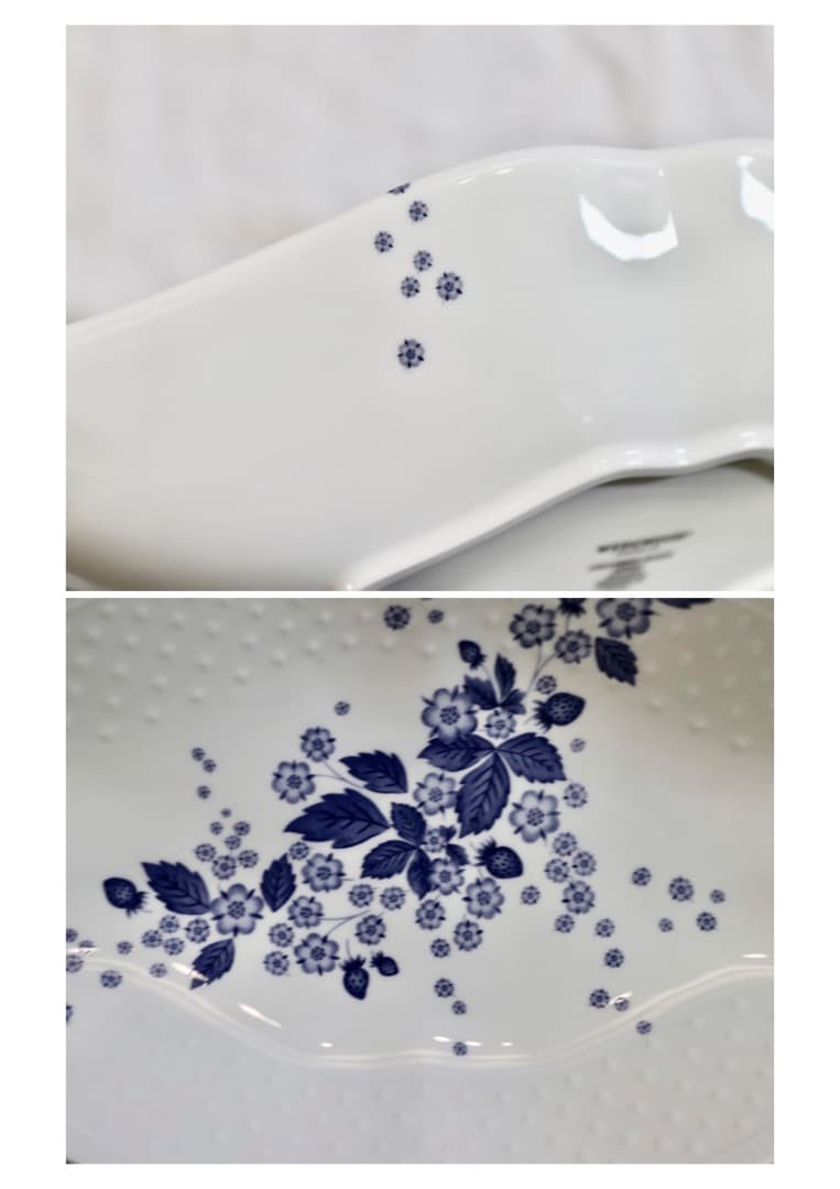 未使用  ストロベリーブルームインディゴ ディッシュ セット