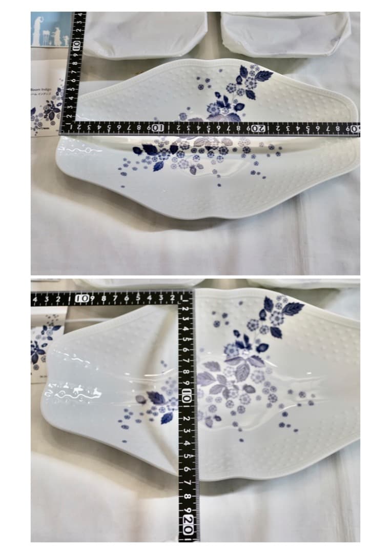 未使用  ストロベリーブルームインディゴ ディッシュ セット