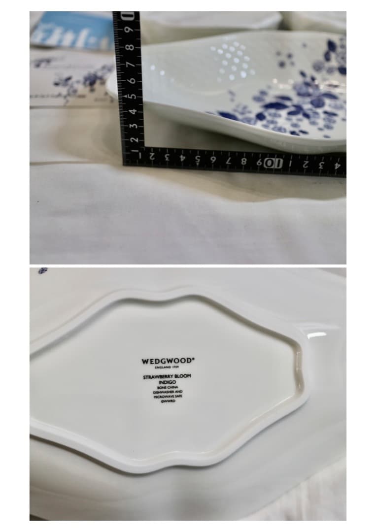 未使用  ストロベリーブルームインディゴ ディッシュ セット