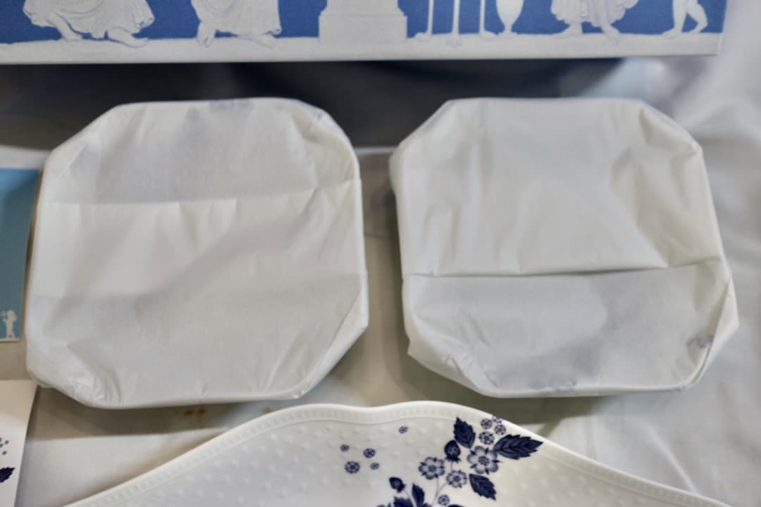 未使用  ストロベリーブルームインディゴ ディッシュ セット