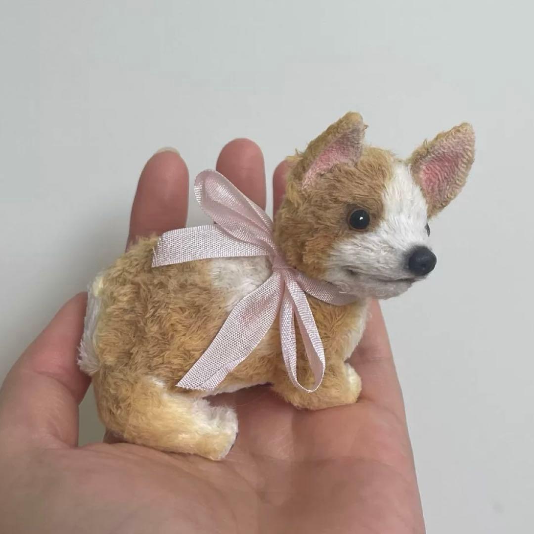 愛おしいコーギー アーティストベア ぬいぐるみ 海外作家様 ハンドメイド 犬