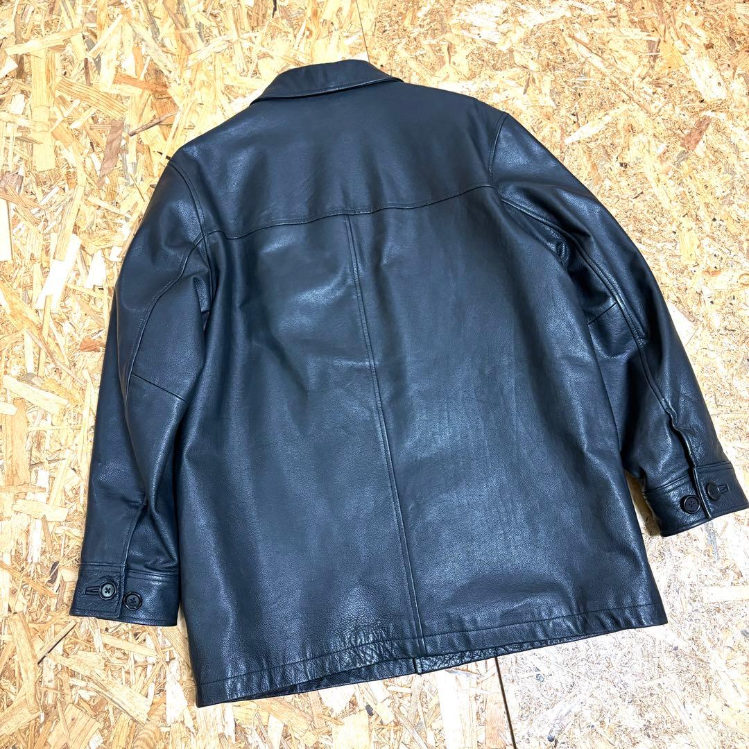 90s OLD GAP leather jacket car coat 極美品