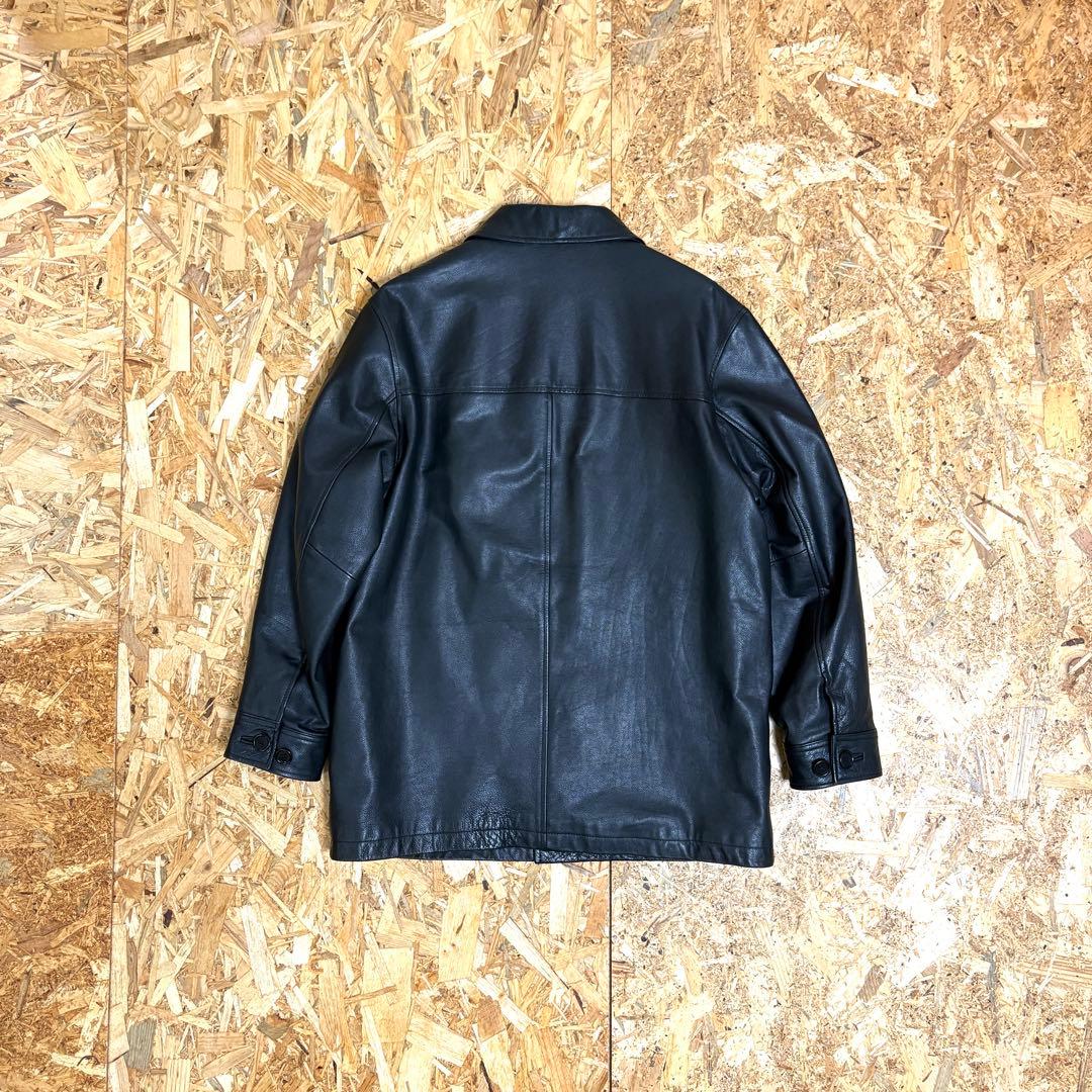 90s OLD GAP leather jacket car coat 極美品