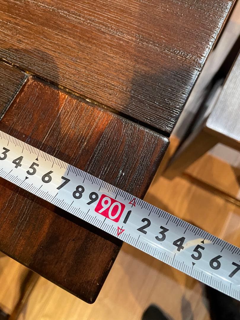 ダークブラウン木製ダイニングテーブルセット【引取り限定】