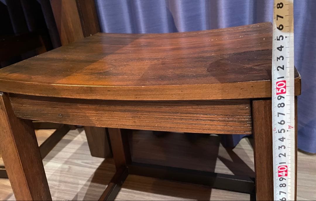 ダークブラウン木製ダイニングテーブルセット【引取り限定】