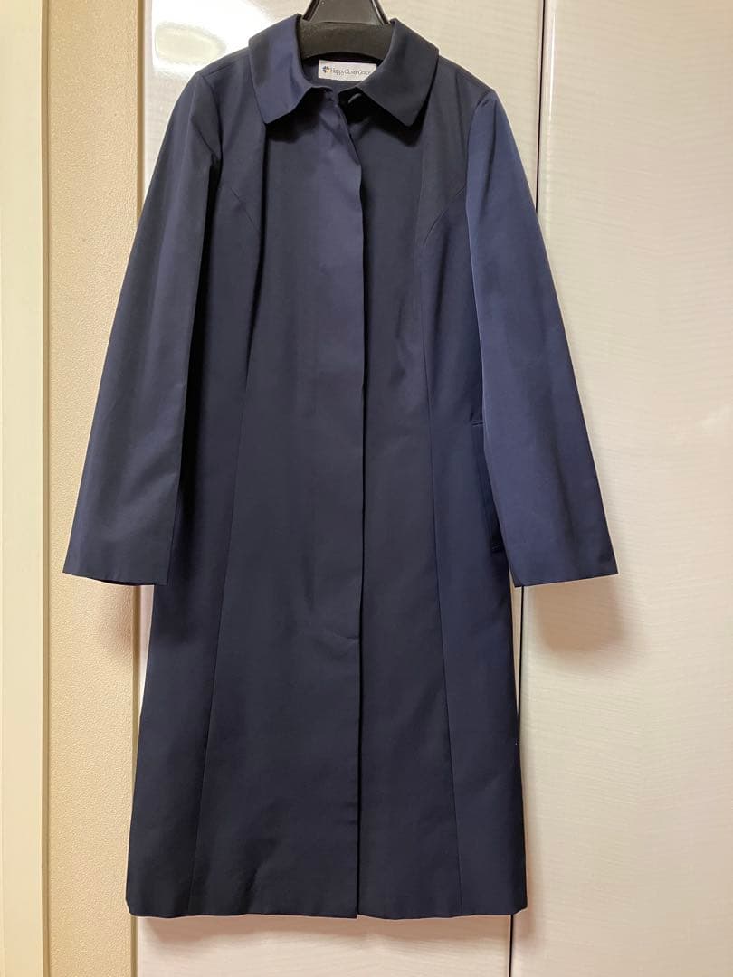 Happy Clover お受験ママコート 濃紺 ネイビー ロングコート