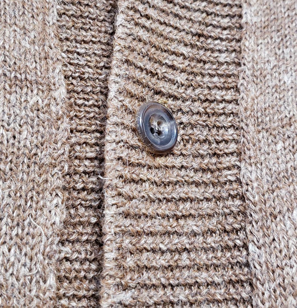 CONFECT 高級素材アルパカ・リネン素材 スタンドカラー カーディガン