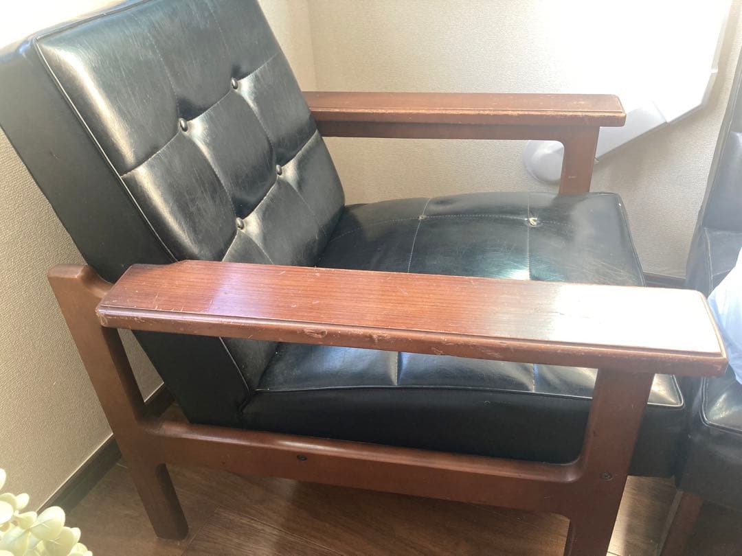 オールドカリモク　ソファ　1シーター　検索用Kチェア