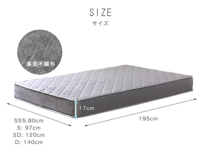 【ブラック　ダブル　マットレス付】便利な宮付きフロアベッド　ローベッド